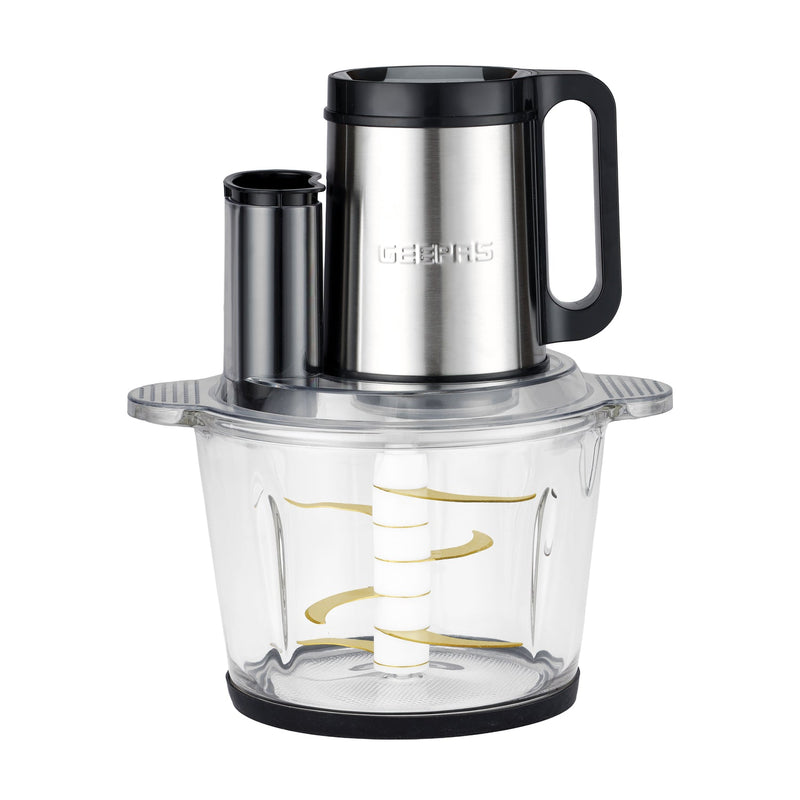 GEEPAS | Digital 5-in-1 Food Processor 500W 3L Glass Bowl | GMC42034