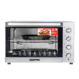 GEEPAS | Multifunction Rotisserie Oven Adjustable Temperature Control With Timer Convection 120 L 2800 W Silver | GO34057