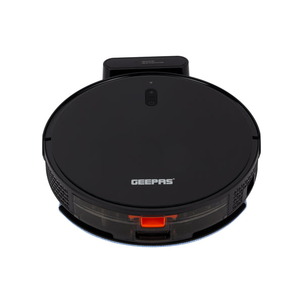GEEPAS | Robot Vacuum Cleaner Gyro Navigation Tuya App Control 2-in-1 Wet & Dry Cleaning | GRVC19057
