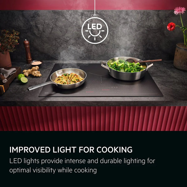 AEG | Chimney Cooker Hood 7000 Series SilenceTech 90cm Touch on Glass Black | GV77D91SB