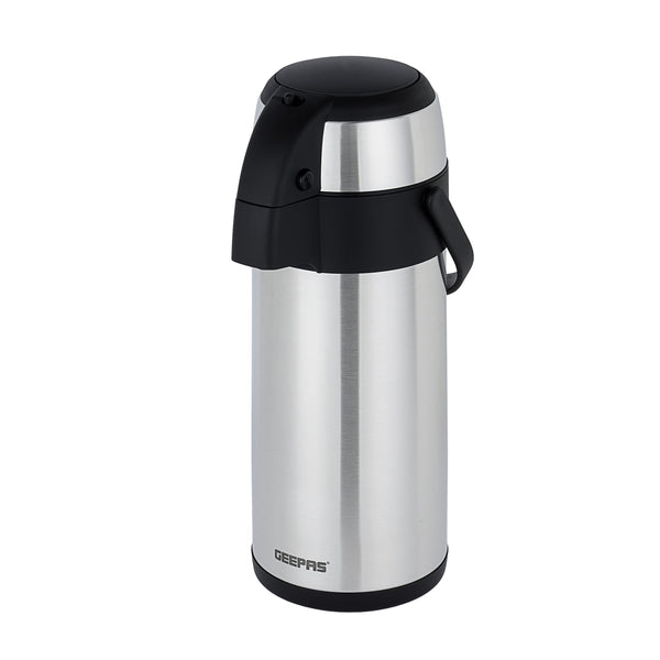GEEPAS | Stainless Steel Air Pot Flask 3.5Ltrs Vacuum Flask | GVF5263