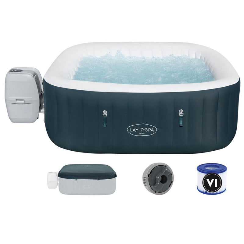 BESTWAY | Lay-Z-Spa Ibiza Energy Sense Airjet 6 Dark Green Square 1.80M X 1.80M X 66CM | BES115TOY01962