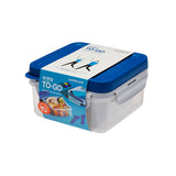 LOCK N LOCK | To-Go 2-Section Modern Airtight Lunch Box 1.2 Ltr Blue | LCK103HHL00324