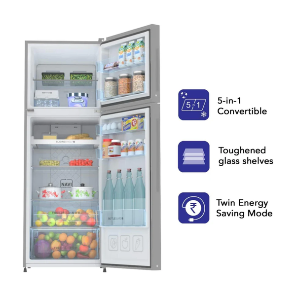 HAIER | 570Ltrs Double Door Refrigerator Grey | HRF-570SSD