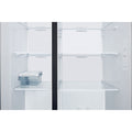 HITACHI | Skyline Series Side by Side Refrigerator 656L Glass Black | HRSN9713ESGBKGF