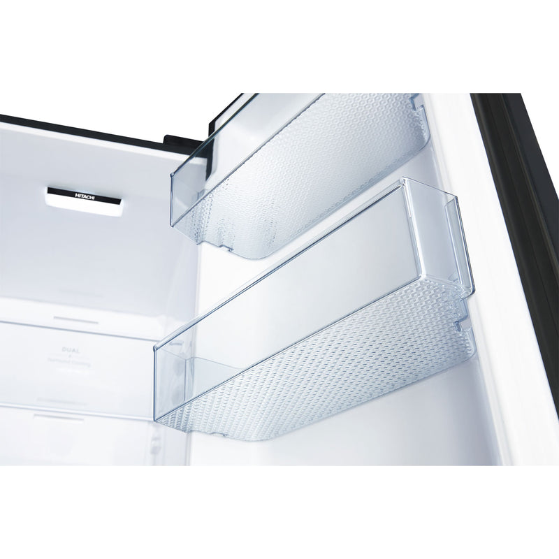 HITACHI | Skyline Series Side by Side Refrigerator 656L Elegant Inox | HITCAPREF00056