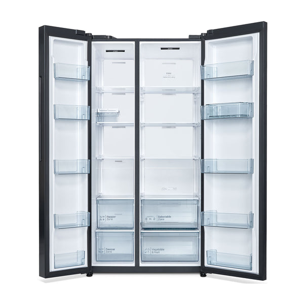 HITACHI | Skyline Series Side by Side Refrigerator 656L Elegant Inox | HITCAPREF00056