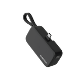 MOMAX | 1 Power Mini 5000mAh 3 in 1 Power bank With Lightning Plug Black | IP130MFID