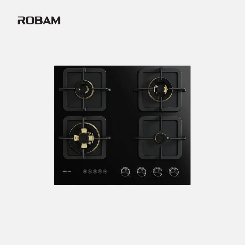 ROBAM | Built-in Hob 60CM, 4Gas Burner , Black | JZY-B420