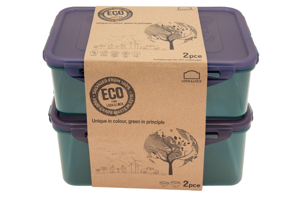 LOCK N LOCK | Eco Container Set 350Ml (Pack Of 2) & 470Ml | LCK103HHL00300