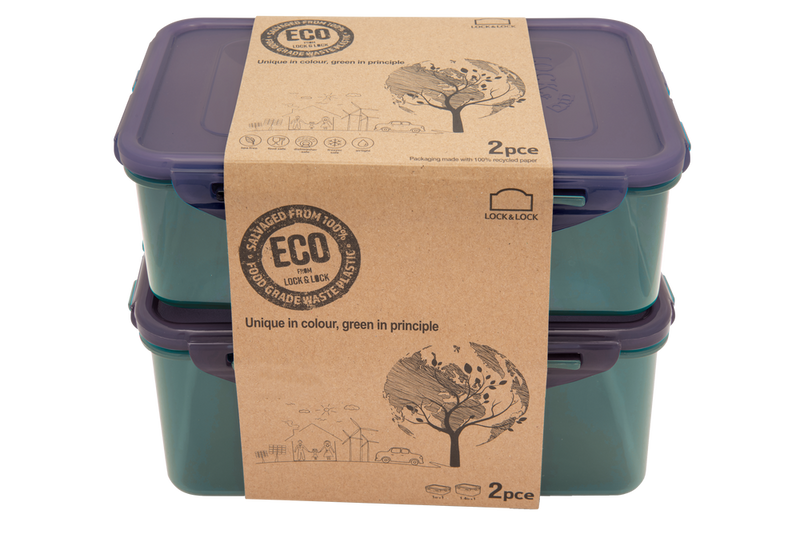 LOCK N LOCK | Eco Container Set 350Ml (Pack Of 2) & 470Ml | LCK103HHL00300