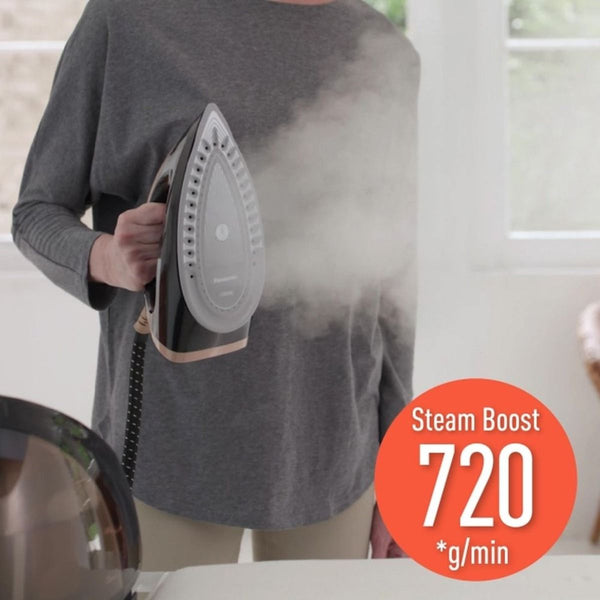 Panasonic 1.8L Steam Generator Iron with High Pressure Steam 2400W | NI-GT500NTH