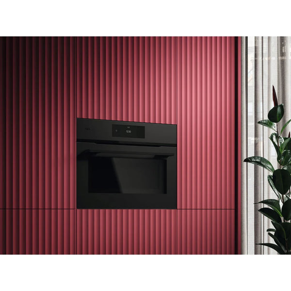 AEG | 8000 Series CombiQuick Built-In Microwave Oven 44Ltrs Matte 1000W Black | NKK8A701T