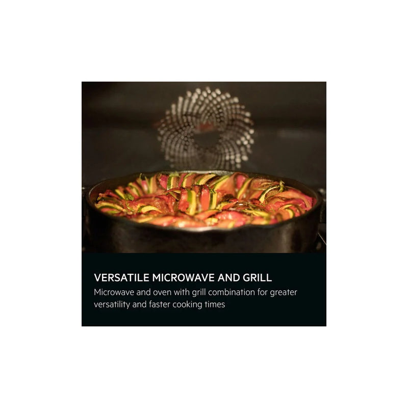AEG | 8000 Series CombiQuick Built-In Microwave Oven 44Ltrs Matte 1000W Black | NKK8A701T