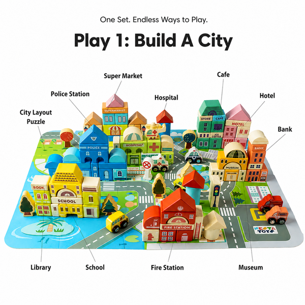 VIGA | City Building Blocks 100 pcs | 44705