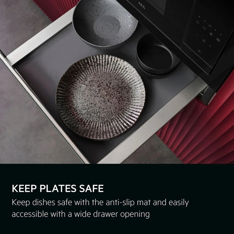 AEG |  6000 Series Built-In Warming Drawer 56 cm Black | OD8K11B