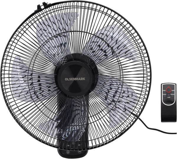 OLSENMARK | 16" Wall Fan 70W with Remote Control  |  OMF1702F