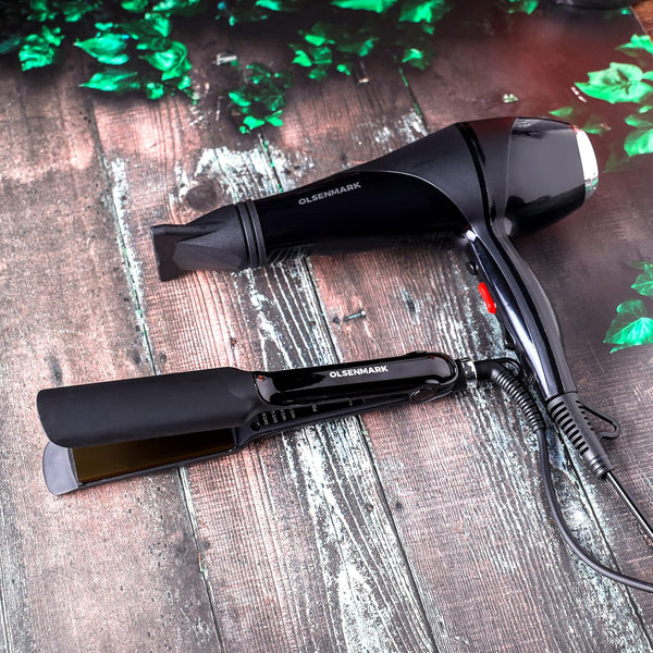 OLSENMARK | Dryer, Straightener, PTC Heater, 2 Speed And 3 Temperature Setting | OMHC4095