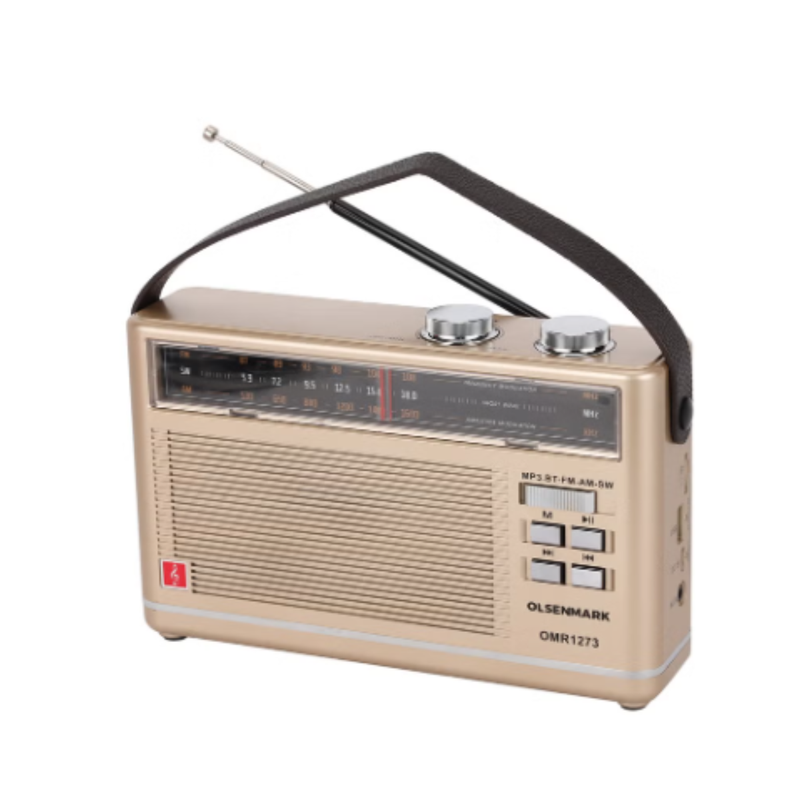 OLSENMARK | Rechargeable Radio with MP3 Player, 3 Band, USB, TF, FM Functions, Bluetoot | OMR1273