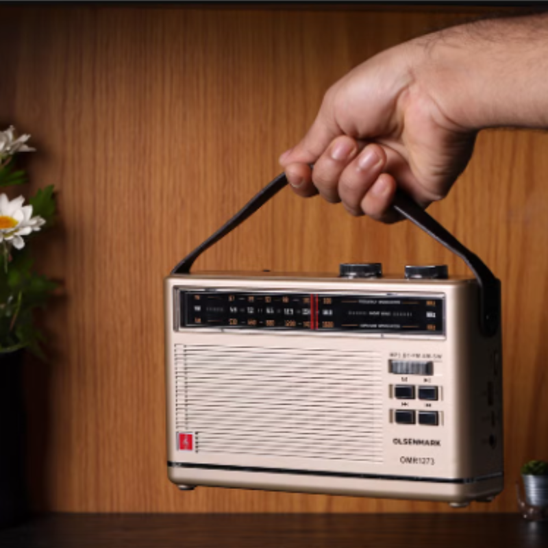 OLSENMARK | Rechargeable Radio with MP3 Player, 3 Band, USB, TF, FM Functions, Bluetoot | OMR1273