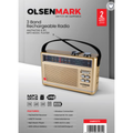OLSENMARK | Rechargeable Radio with MP3 Player, 3 Band, USB, TF, FM Functions, Bluetoot | OMR1273