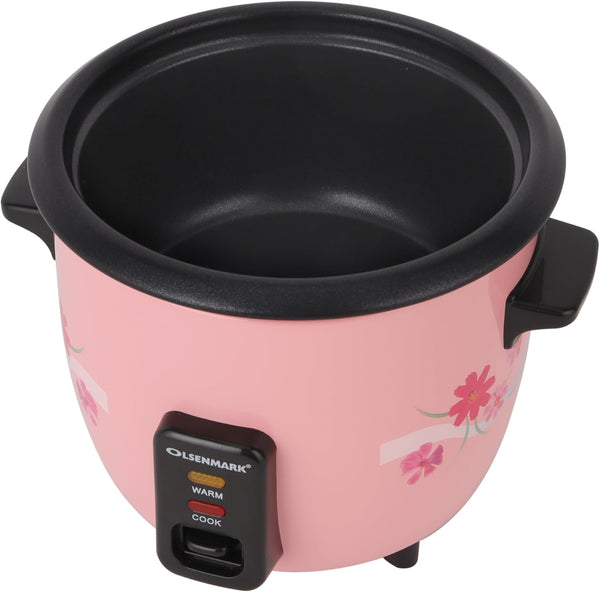 OLSENMARK | 3 in 1 Rice Cooker 0.6Ltrs Inner/Glass Lid | OMRC2350