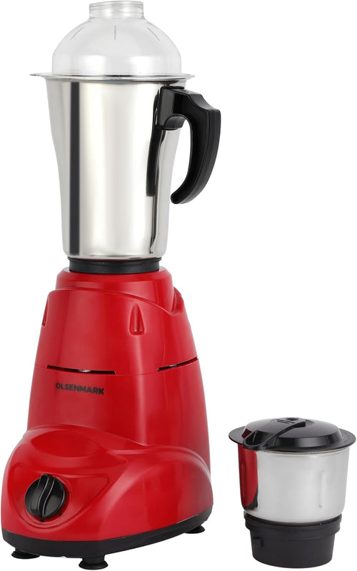 OLSENMARK | 2 In 1 Mixer Grinder 600W Stainless Steel Jar 3 Speed | OMSB2218