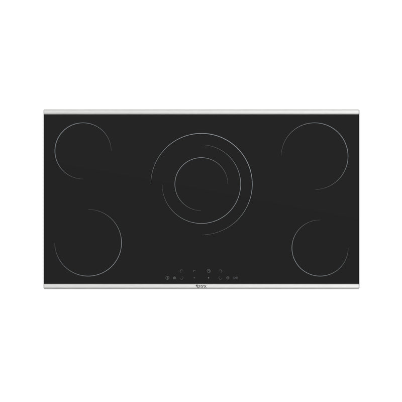 ORYX | 90cm Built-in Vitro Ceramic electrical Hob Black | ORXCAPCOK00008