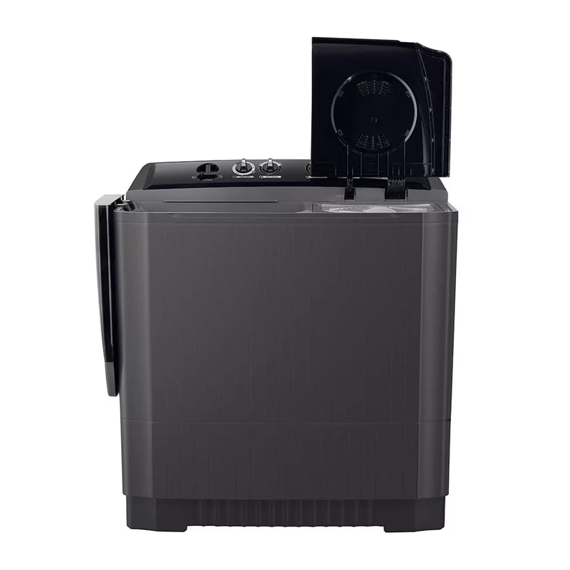 LG | Twin Tub Washing Machine 13kg 3 Dimension Roller Jet Pulsator For Sparkle Clean Clothes Middle Black | P1461RWNL