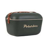 POLARBOX | 20 Ltrs Classic Cooler Box with Leather Strap Green Forest Gold | PB-9413