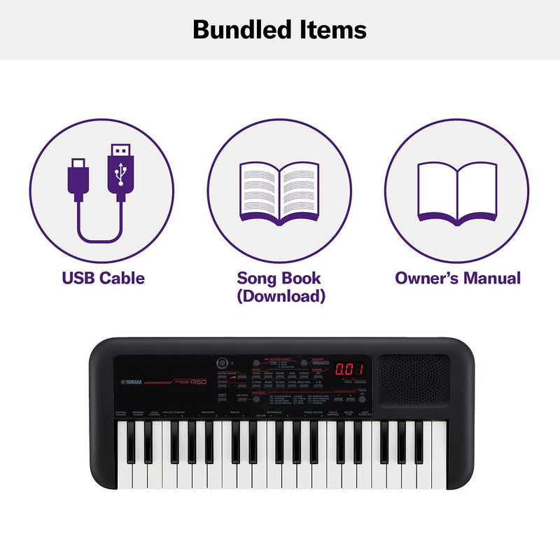 YAMAHA | Portable Digital Mini Keyboard 37-Keys | PSS-A50