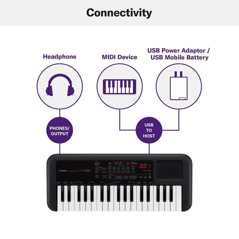 YAMAHA | Portable Digital Mini Keyboard 37-Keys | PSS-A50