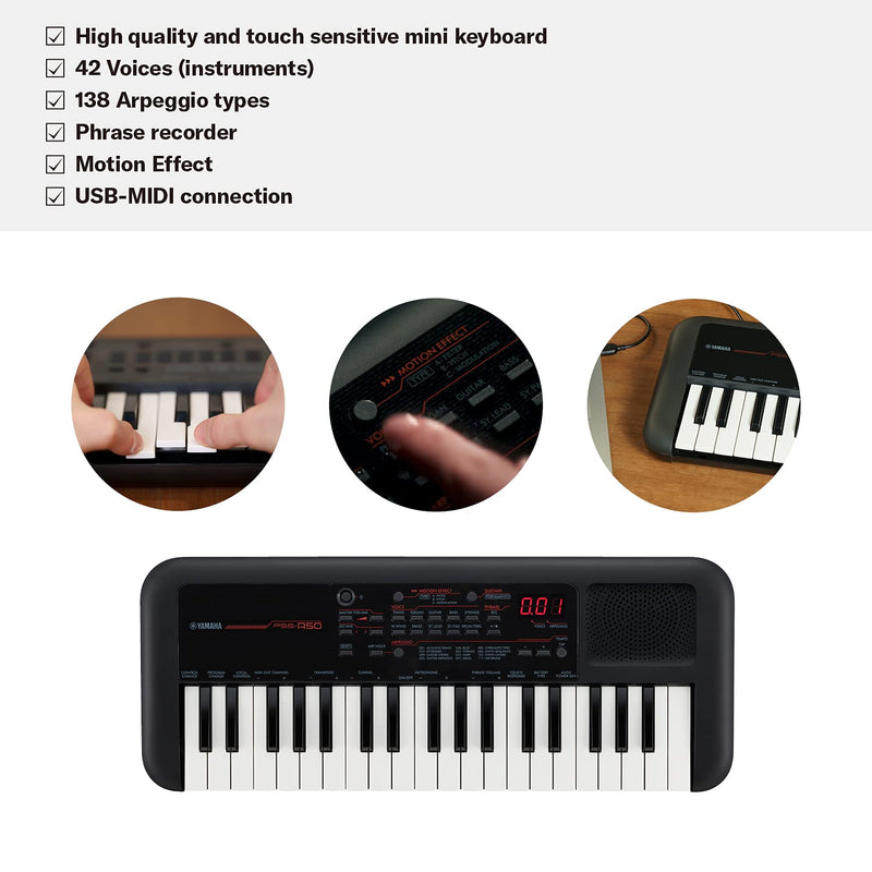 YAMAHA | Portable Digital Mini Keyboard 37-Keys | PSS-A50