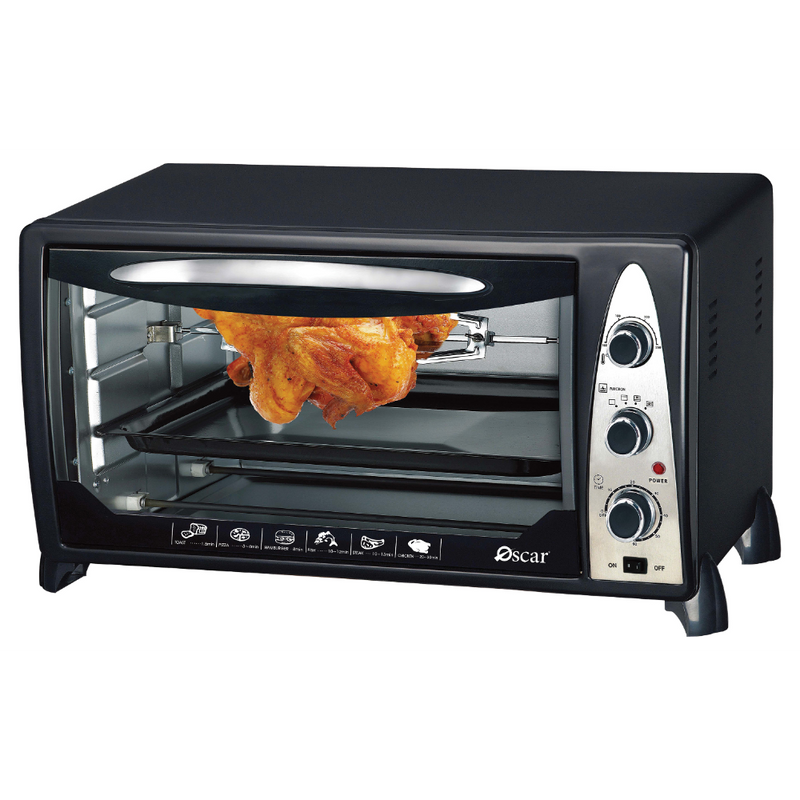 OSCAR | Electric Oven 45 Ltrs Capacity Double Glass Door With Rotisserie | OEO45L