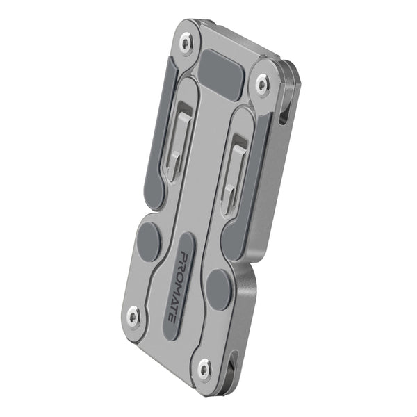 PROMATE | Compact Multi-Level Folding Laptop Stand w/ Anti-Slip Design | FOLDIX.GREY