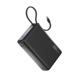 PROMATE | 20000 MAH 35W Super Speed Power Bank With Built In Type c Cable Black | TITAN-35W.BLACK