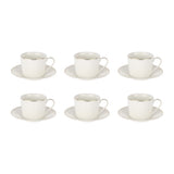 ROYALFORD | 12 Piece Bone China Cup and Saucer Set | RF12113