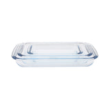 ROYALFORD | BRS 3piece Rectangular Baking Tray Clear | RF8802