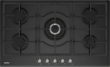 SIMFER | Built-in Gas Hob 90cm 5 Gas burners Black Glass | SMFBHGTR90