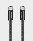 ANKER | Zolo USB C to USB C Braided Cable 240W 3.3 ft (1m) Fast Charging Black | A8060H11