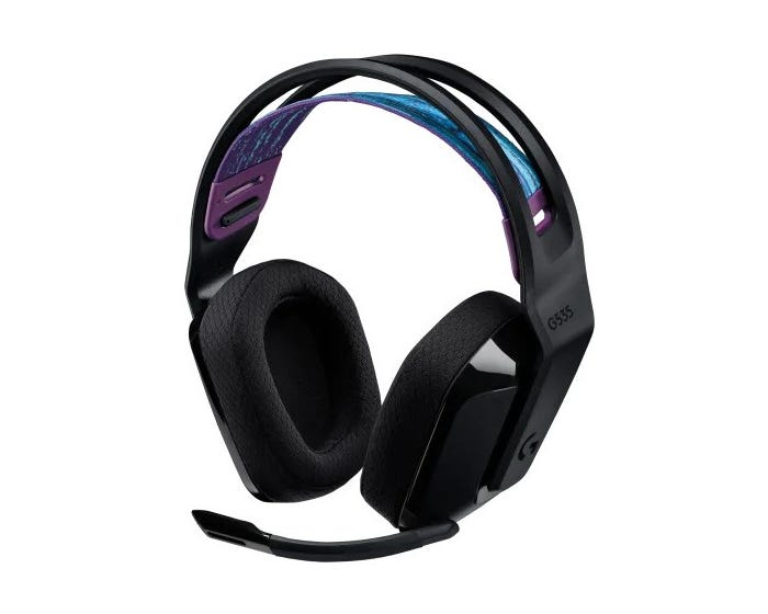 LOGITECH | Headset PC G535 Lightspeed Wireless Gaming Headset Black 2.4GHZ EMEA-914 914 | 981-000972