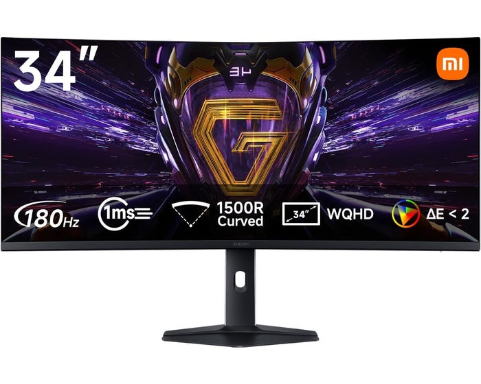 XIAOMI | Curved gaming Monitor G34WQI 2026-UK | ELA6566UK