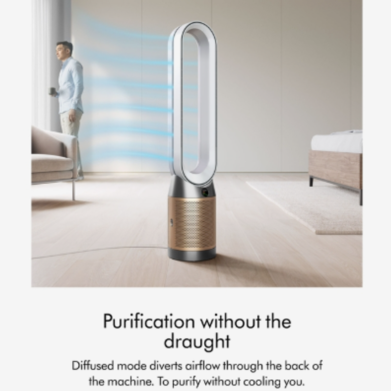 DYSON | Air purifier White/Gold + Dyson K-Carbon Filter | TP12 438K