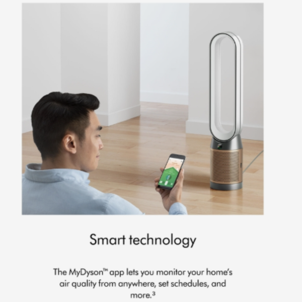 DYSON | Air purifier White/Gold + Dyson K-Carbon Filter | TP12 438K