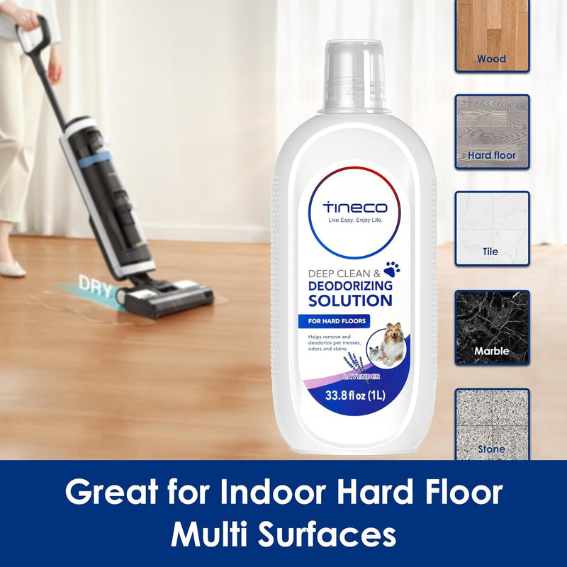 TINECO | All Floor Cleaning Solution, Deep Cleans for Multiple Hard Floors, Lavender Scent