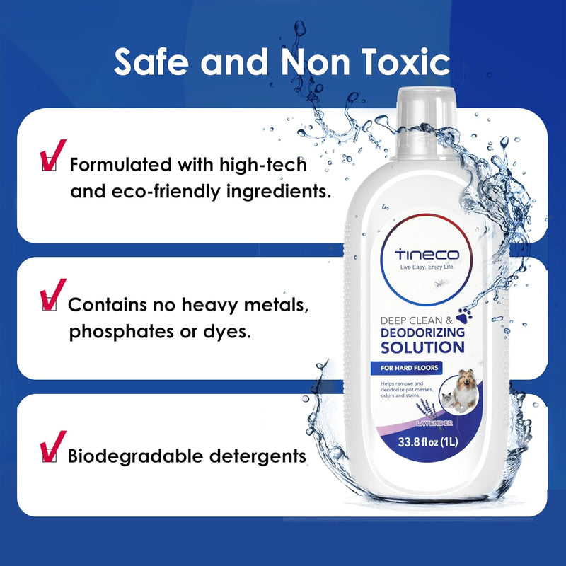 TINECO | All Floor Cleaning Solution, Deep Cleans for Multiple Hard Floors, Lavender Scent