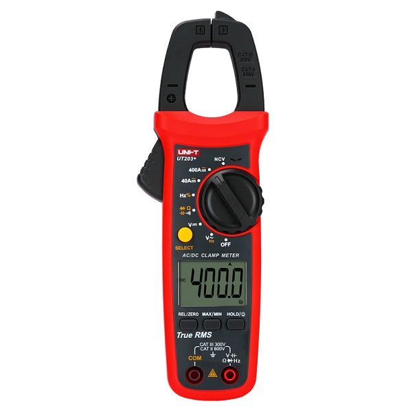 UNI-T | Digital Clamp Meter 400A AC/DC True- Rms | UT203+