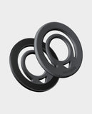 MOXEDO | Jello Mag Dual Sided Magnetic Ring Holder Silicone Magsafe Compatible Metal Ring Plate for Androids Smartphones Black | MX-DSR020-BK