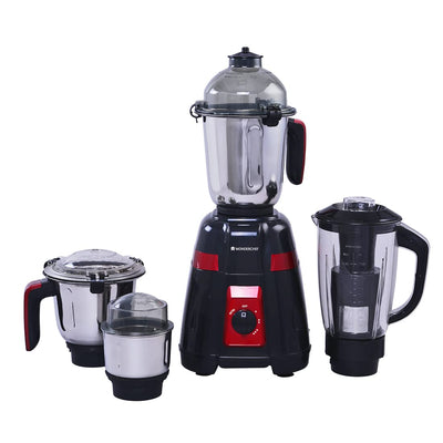 WONDERCHEF | Platinum Mixer Grinder 4 Jar 750W Black Red | 63155126