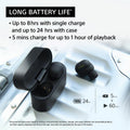 SONY | Truly Wireless Noise Cancelling Earbuds (2026 Model) Black | WF-1000XM6/B